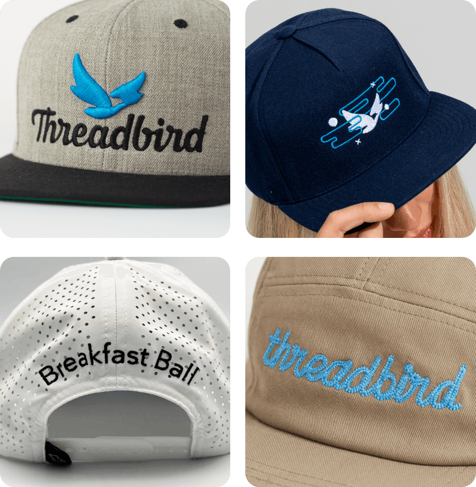 Custom Hat Printing Design Create Your Own Hats Threadbird